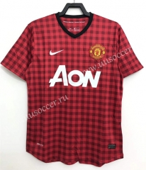12-13 Retro Version Manchester United  Home Red Thailand Soccer Jersey AAA-811