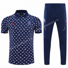 2021-2022 Psg Blue&White Thailand Polo Uniform-CS