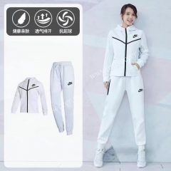 21-22 Nike Light White Women's Jacket Uniform With Hat