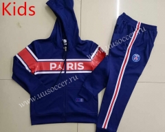 2021-2022 Jordan Paris SG Royal Blue  Kids/Youth Jacket Unifom With Hat-GDP