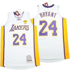 Mitchell&Ness09-10 NBA Lakers White   #24 Jersey-311