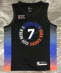 2021 City Version NBA Phoenix Suns Black #7 Jersey-311