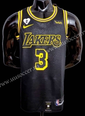 NBA Lakers Black  #3  Jersey-609