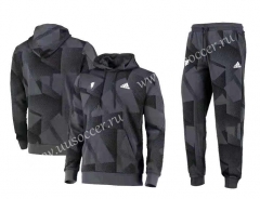 22-23 Manchester United Gray fleece Tracksuit Uniform-CS
