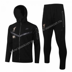 2021-22 Liverpool Black  Uniform With Hat-815