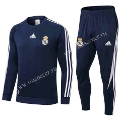 2021-2022 Real Madrid Royal Blue Thailand Tracksuit Uniform-411
