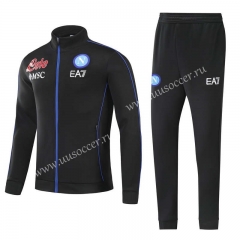 (S-3xl)2021-2022 Napoli Black Thailand Soccer Jacket Uniform-GDP