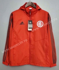 2021-22 Brazil SC Internacional Red  Trench Coats With Hat-WD