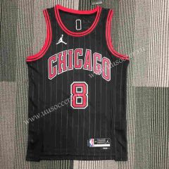 75th anniversary NBA Chicago Bull Black   #8 Jersey-311