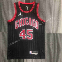 75th anniversary NBA Chicago Bull Black   #45 Jersey-311