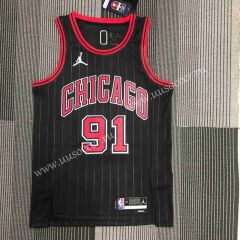 75th anniversary NBA Chicago Bull Black   #91 Jersey-311