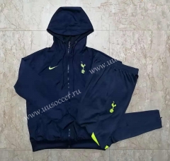 2021-22 Liverpool Royal Blue  Wind Coat uniform With Hat-815
