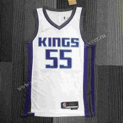75th Anniversary Retro Edition NBA Sacramentos Kings White  #55 Jersey-311