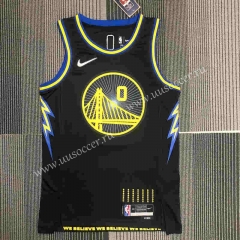 2022 City Edition  NBA Golden State Warriors Black #0 Jersey-311