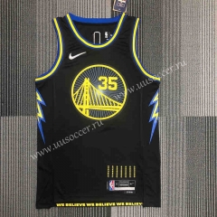 2022 City Edition  NBA Golden State Warriors Black #35 Jersey-311