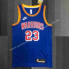 75th Anniversary Retro Edition  NBA Golden State Warriors Blue  #23 Jersey-311