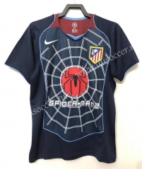 04-05 Edition  Atletico Madrid Away Blue&Black Thailand Soccer Jersey-811