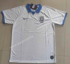 19-20 Brazil Away White Thailand Soccer Jersey AAA-817