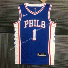 75th anniversary  NBA Philadelphia 76ers Blue  #1  Jersey（Harden）-311