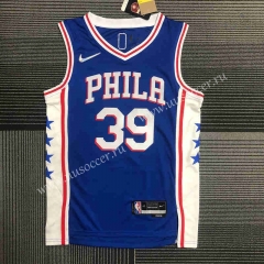 75th anniversary  NBA Philadelphia 76ers Blue #39 Jersey（Harden）-311
