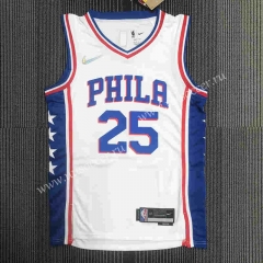 75th anniversary  NBA Philadelphia 76ers White  #25 Jersey（Harden）-311