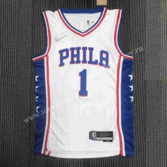 75th anniversary  NBA Philadelphia 76ers White  #1  Jersey（Harden）-311