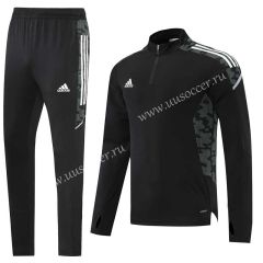 Addia Royal Black Training  Tracksuit Uniform-LH