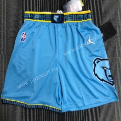 75th anniversary NBA Memphis Grizzlies Sky Blue Shorts-311