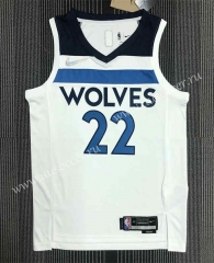 75th anniversary NBA Minnesota Timberwolves White #22 Jersey-311