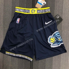 2022Season City Edition NBA Memphis Grizzlies Black Shorts-311