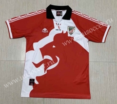 97-98 Athletic Bilbao Home Red&White Thailand Soccer Jersey AAA-512