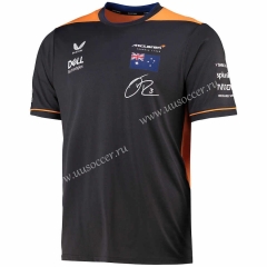 2022F1 McLaren Orange Black Formula One Racing Suit（crew neck）#3