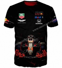 2022F1 Red Bull Black Formula One Racing Suit（crew neck）