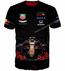 2022F1 Red Bull Black Formula One Racing Suit（crew neck）
