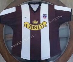 1992 CD Colo-Colo 2nd Away Black&White Thailand Soccer Jersey AAA-512