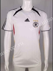 2006 Retro Version Germany Home White Thailand Soccer Jersey-503