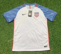 2016 Retro Version USA Home White Thailand Soccer Jersey AAA-305