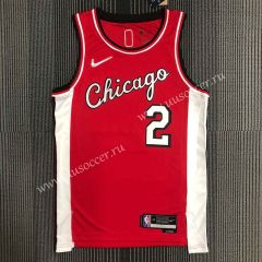 2022city Version NBA Chicago Bull Red #2  Jersey-311