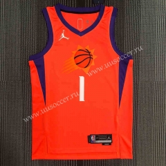 Jordan Edition Limited NBA Phoenix Suns Orange #1  Jersey-311