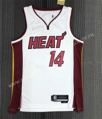 75th anniversary NBA Miami Heat White   #14  Jersey-311