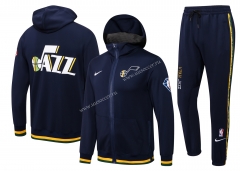 21-22 Utah Jazz  Royal Blue  Thailand Soccer Jacket Uniform With Hat-815