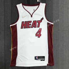 75th anniversary NBA Miami Heat White   #4 Jersey-311