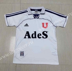 2000-01 Universidad de Chile Away White Thailand Soccer Jersey-512