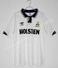 1991-93Tottenham Hotspur Home White Thailand Soccer Jersey AAA-c1046