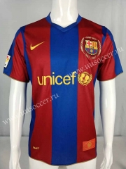 07-08  Retro Version Barcelona Home Red& Blue Thailand Soccer Jersey AAA-503