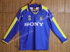Retro Version 96-97 Juventus  Blue Thailand LS Soccer Jersey AAA-SL