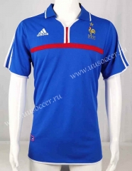 2000 Retro Version France Home Blue Thailand Soccer Jersey AAA-503