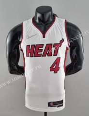 75th anniversary NBA Miami Heat White   #4  Jersey-SN