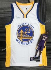 75th Anniversary Edition 2022  NBA Golden State Warriors White#23 Jersey-311