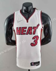 75th anniversary NBA Miami Heat White   #3  Jersey-SN